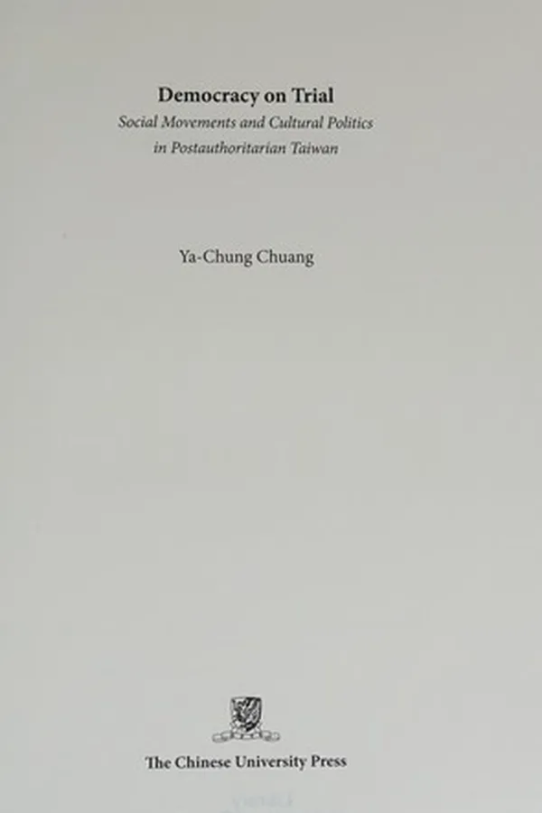 Cover of Democracy on Trial