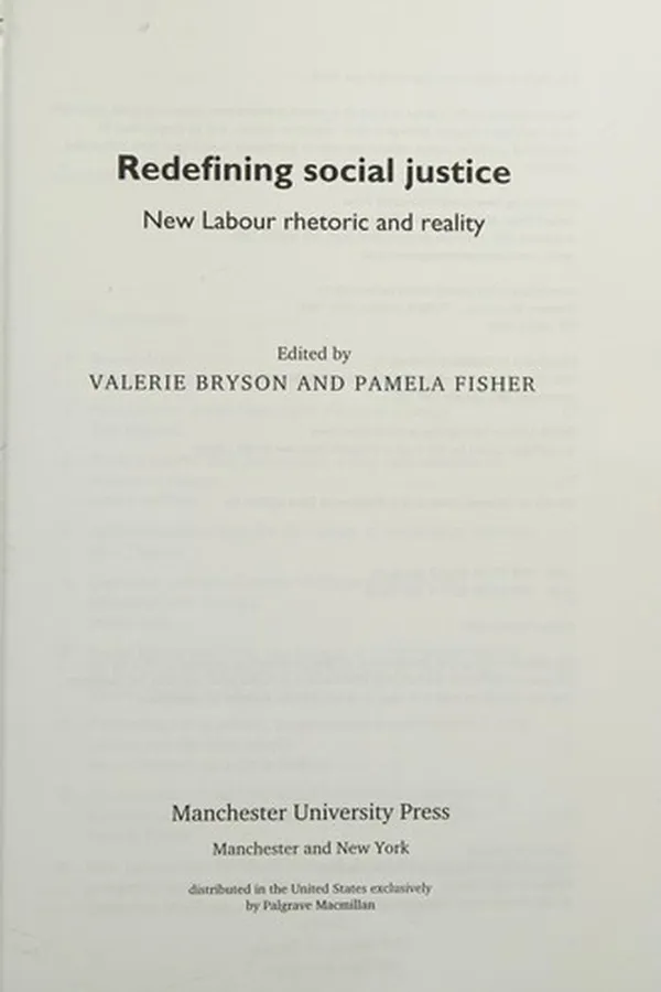 Capa de Redefining social justice