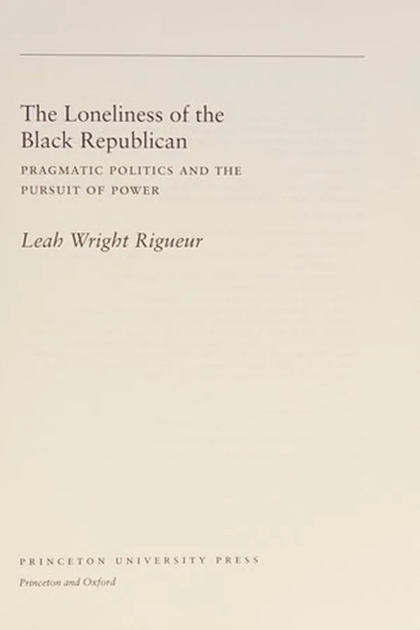 Capa de The loneliness of the Black Republican