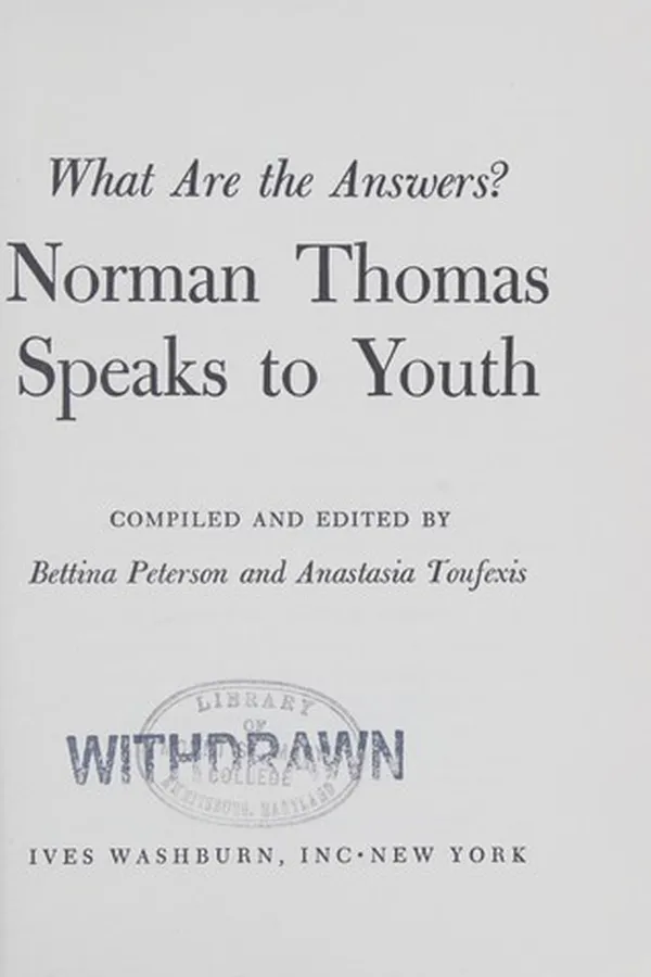 Cover of What are the answers?