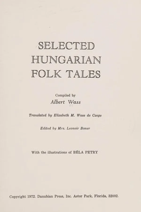 Capa de Selected Hungarian folk tales