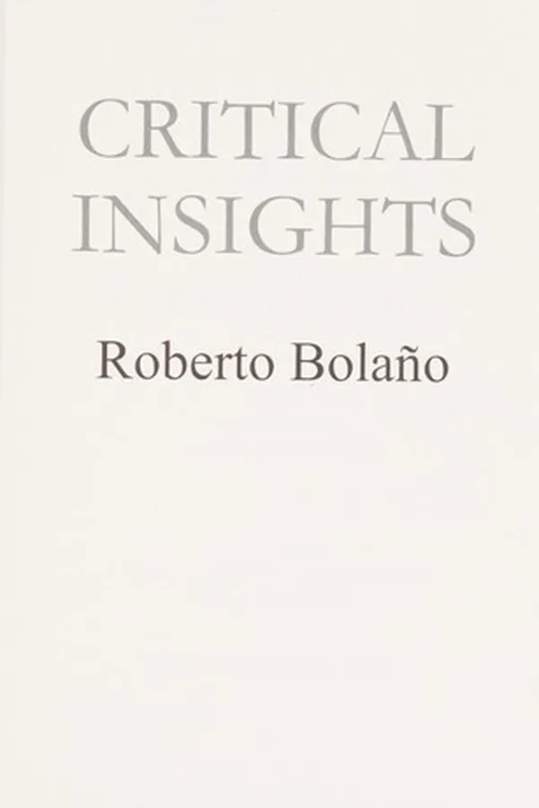 Capa de Roberto Bolano