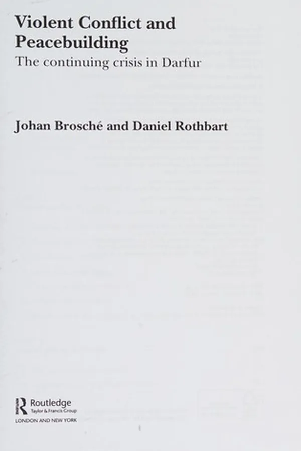 Capa de Violent conflict and peacebuilding