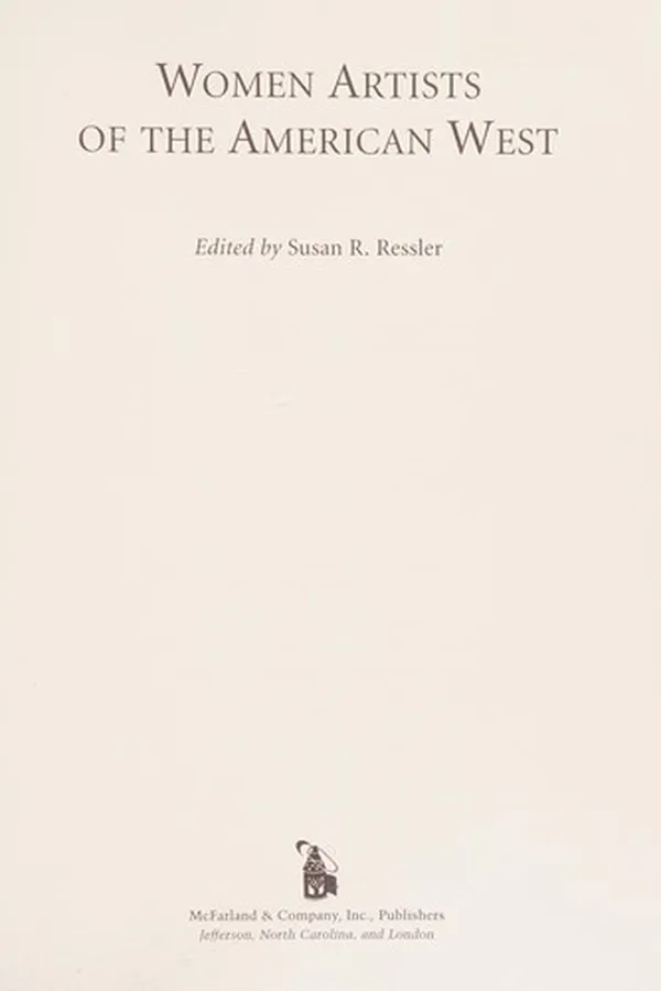 Capa de Women artists  of the American West