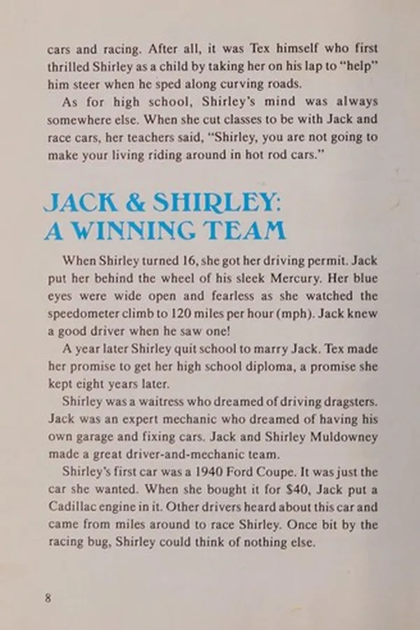 Capa de Shirley Muldowney
