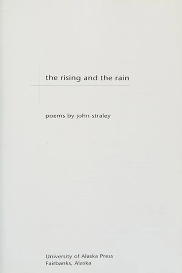 Capa de The rising and the rain