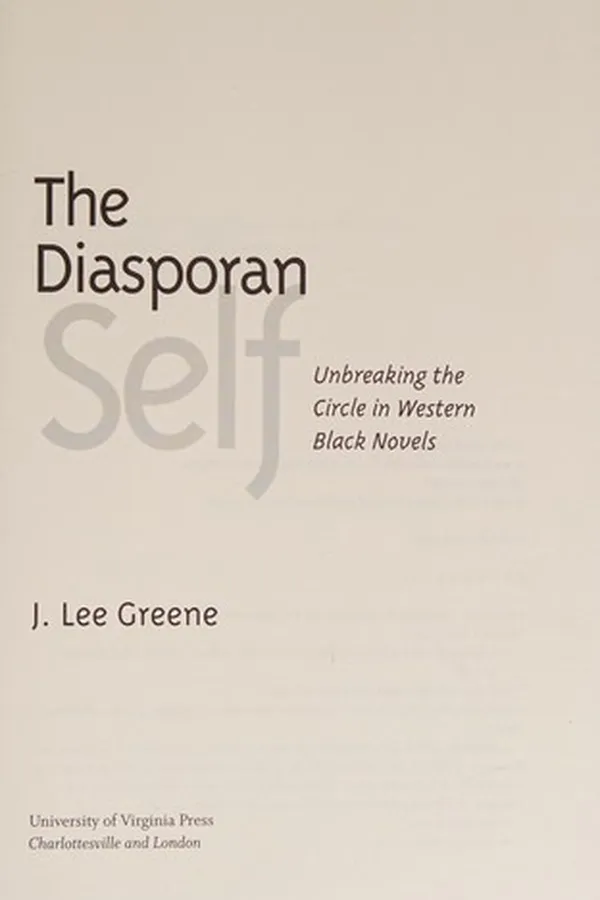 Capa de The diasporan self