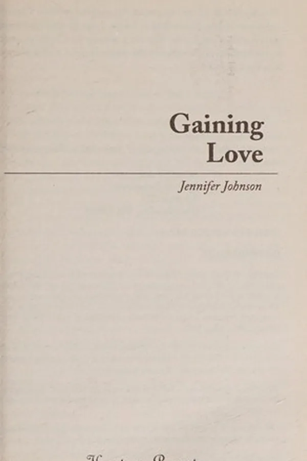 Capa de Gaining love