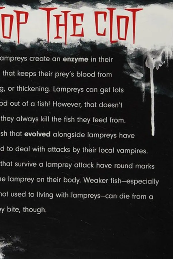Capa de Bloodsucking lampreys