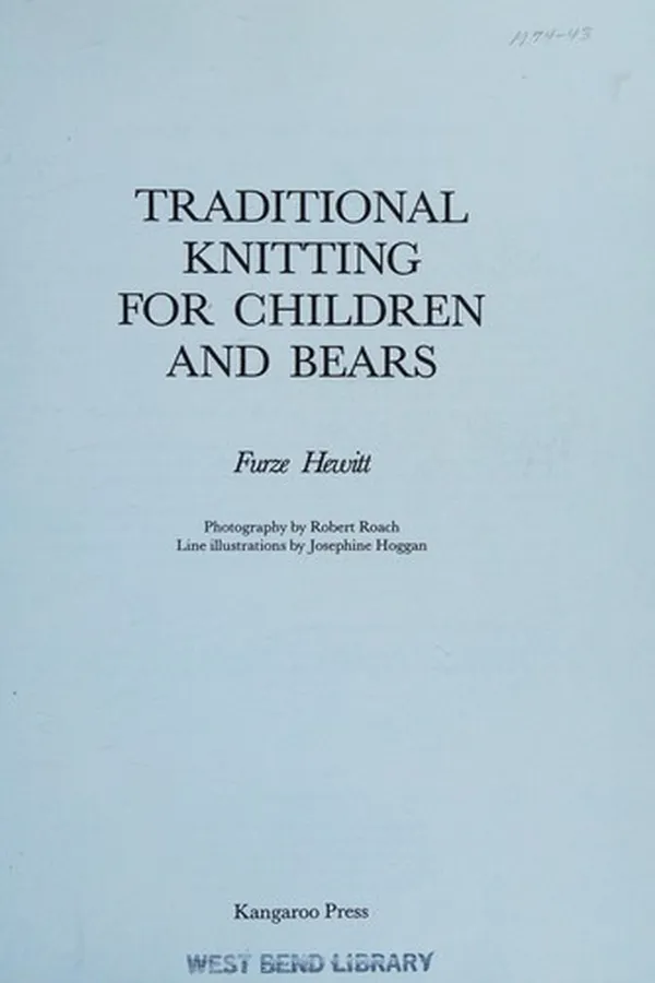 Capa de Traditional knitting for children and bears