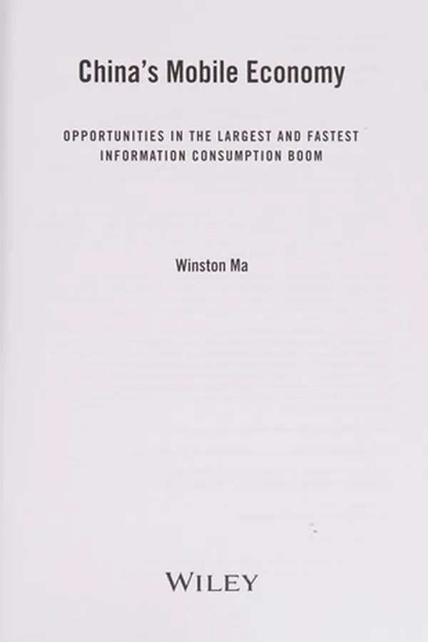Cover of China's mobile economy