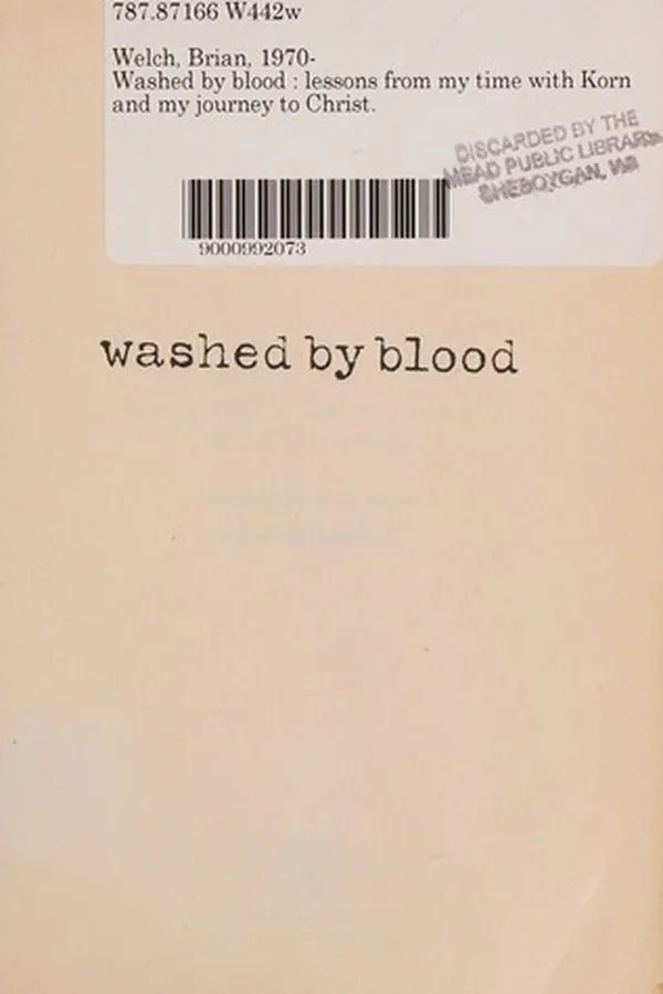 Cover of Washed by blood