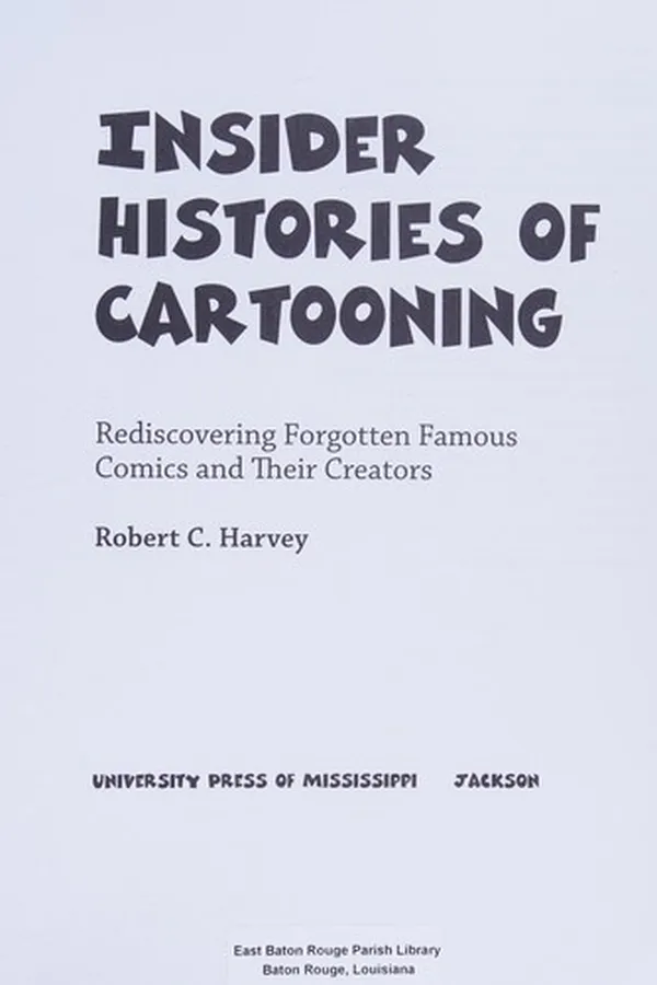 Capa de Insider histories of cartooning