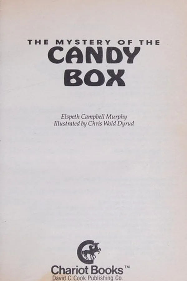 Capa de The mystery of the candy box