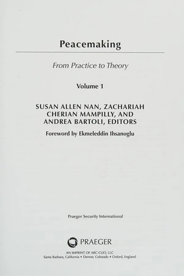 Capa de Peacemaking