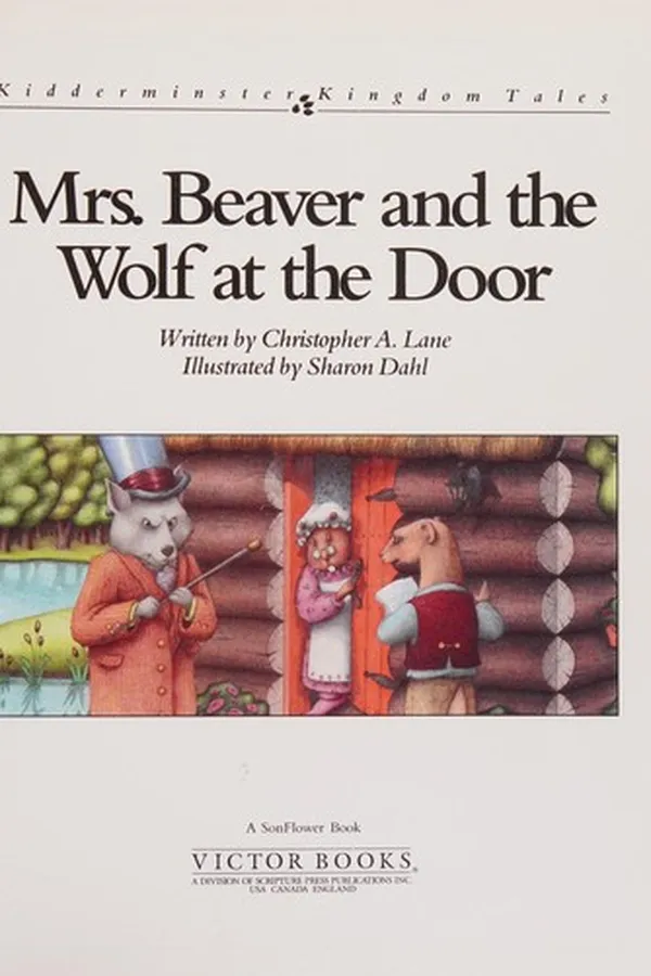 Capa de Mrs. Beaver and the wolf at the door