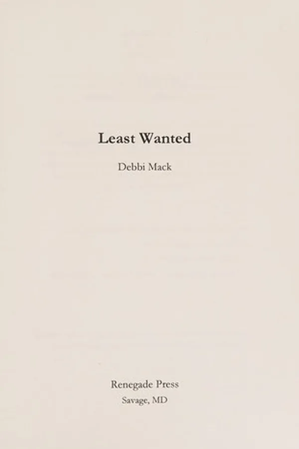 Capa de Least wanted