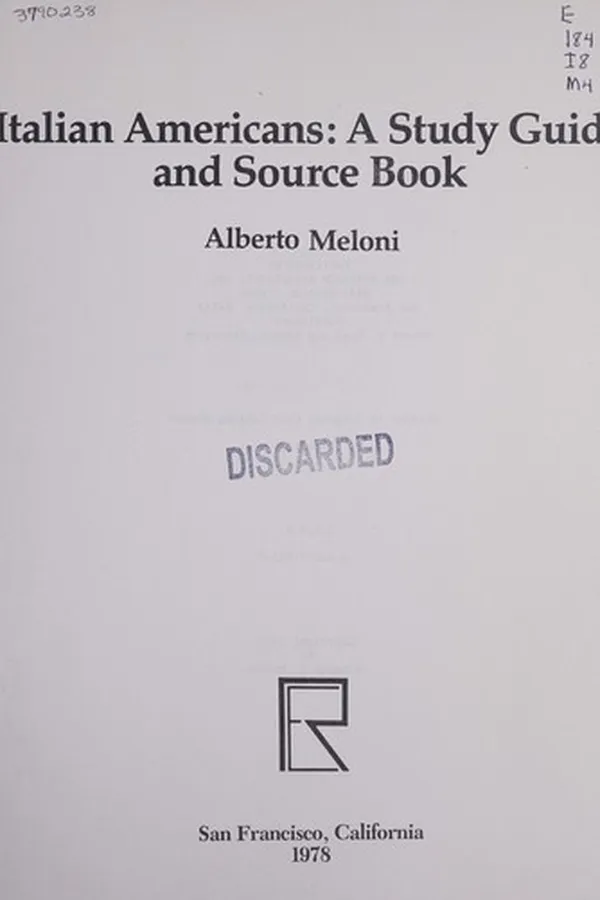 Capa de Italian Americans