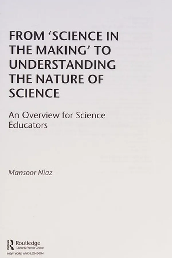 Capa de From "science in the making" to understanding the nature of science