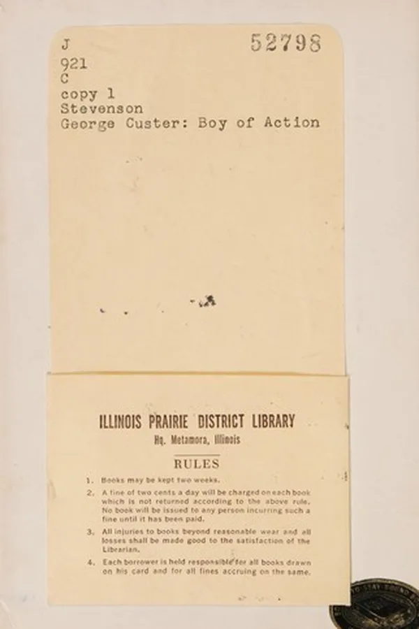 Capa de George Custer, boy of action