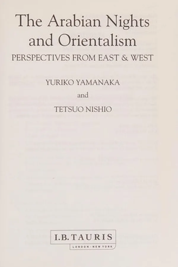 Capa de ARABIAN NIGHTS AND ORIENTALISM: PERSPECTIVES FROM EAST & WEST; ED. BY YURIKO YAMANAKA