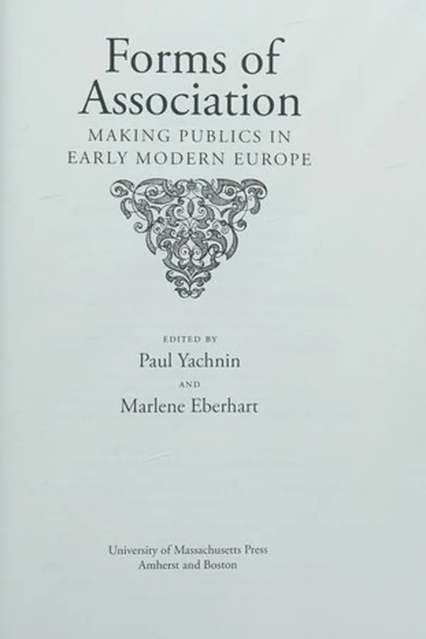 Capa de Forms of association