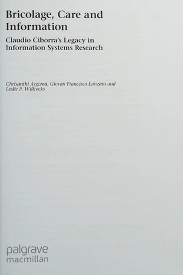 Capa de Bricolage, care and information
