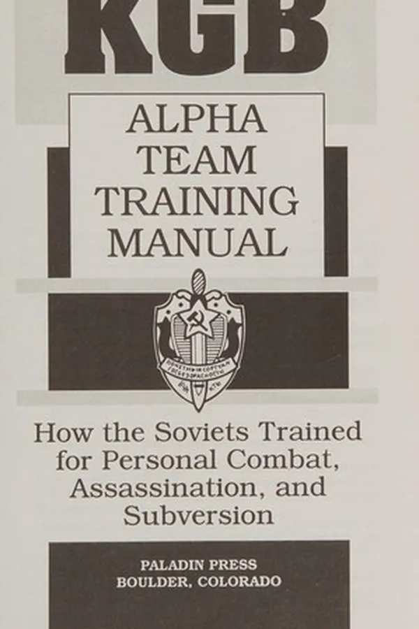 Capa de KGB Alpha Team training manual