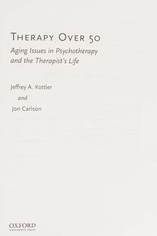 Capa de Therapy over 50
