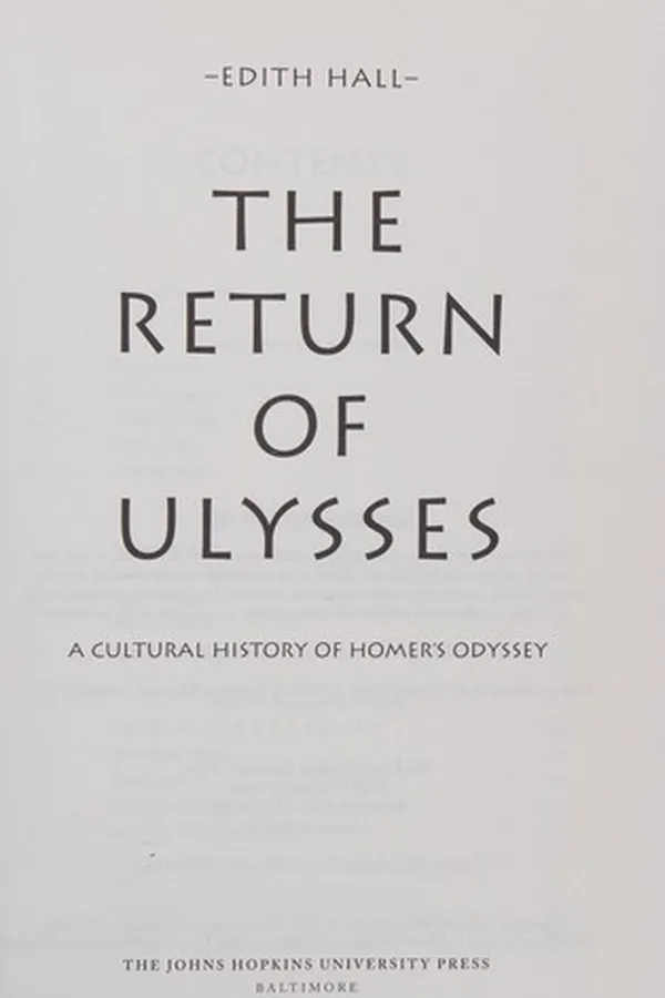 Capa de The return of Ulysses