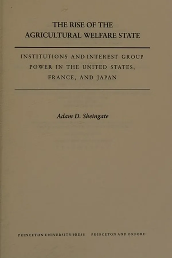 Capa de The rise of the agricultural welfare state