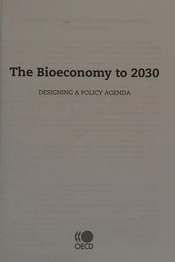 Capa de The bioeconomy to 2030
