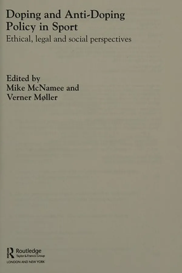 Capa de Doping and anti-doping policy in sport