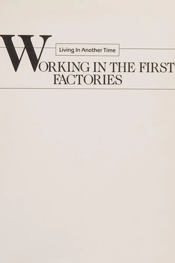 Capa de Working in the first factories