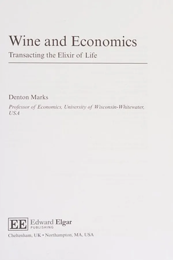 Capa de Wine and economics