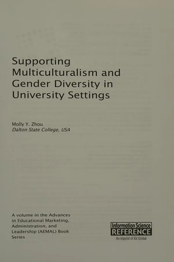 Capa de Supporting multiculturalism and gender diversity in university settings