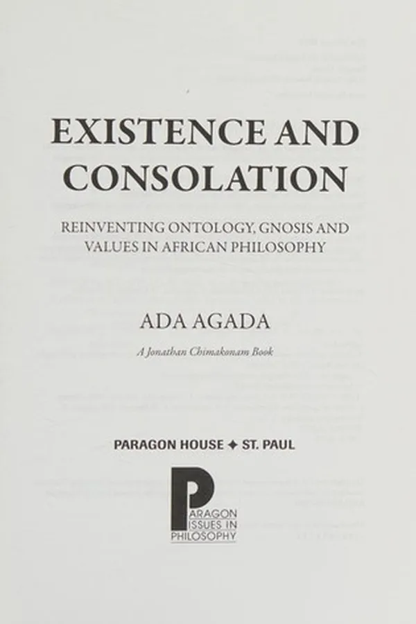 Capa de Existence and consolation