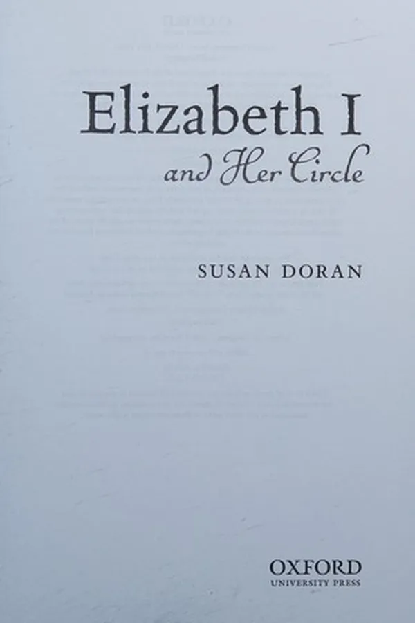 Cover of Elizabeth I and her circle