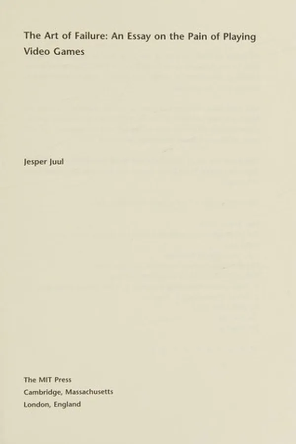 Capa de The art of failure