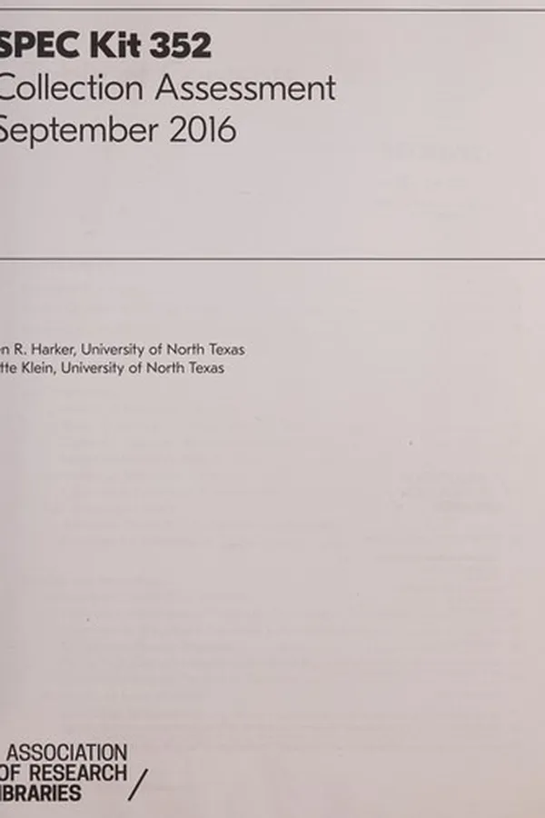 Capa de Collection assessment