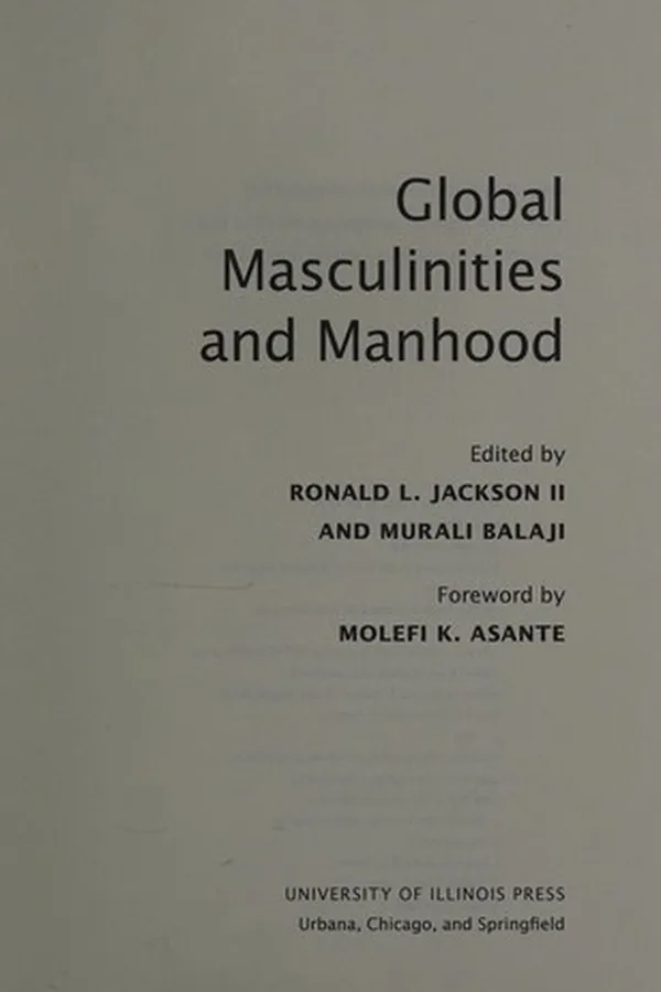 Capa de Global masculinities and manhood