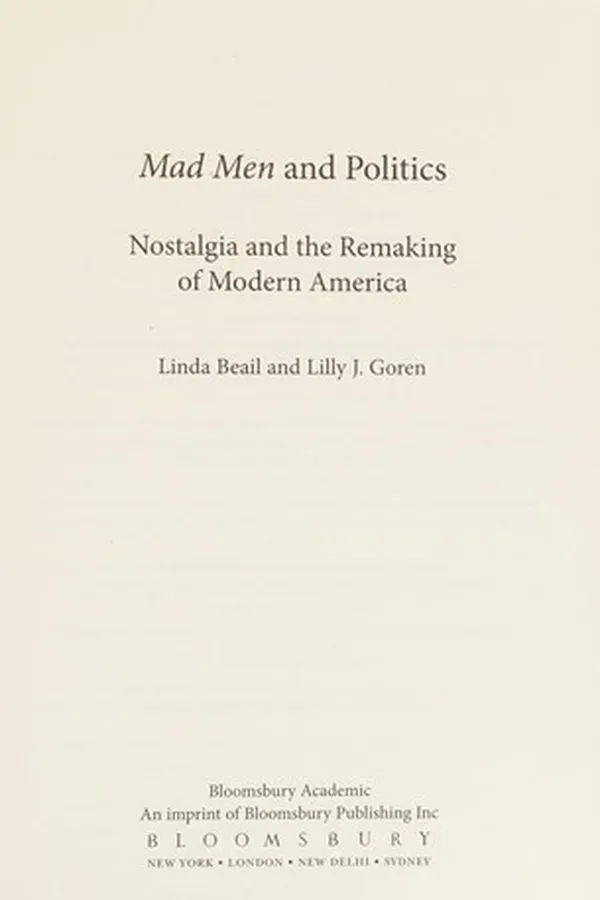 Capa de Mad Men and politics