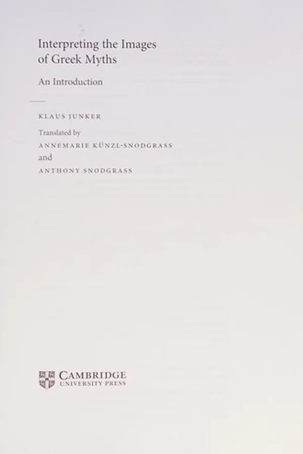 Capa de Interpreting the images of Greek myths