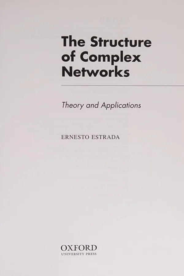 Capa de The structure of complex networks