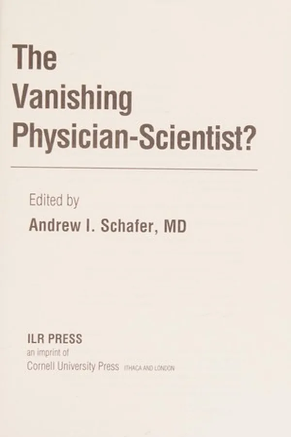 Capa de The vanishing physician-scientist?