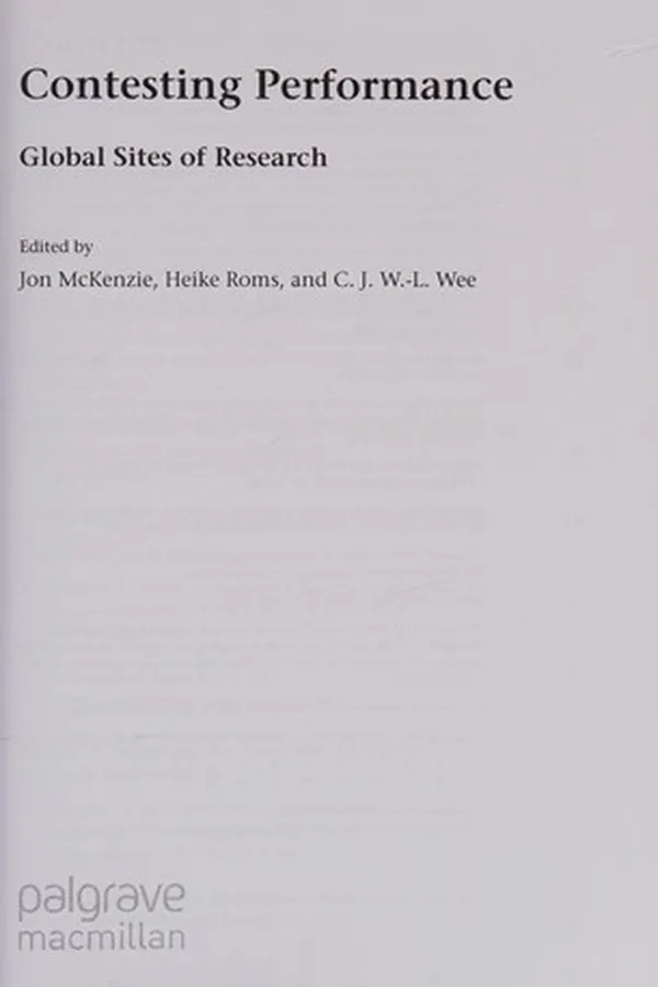 Capa de Contesting performance