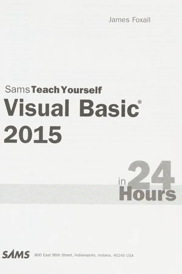 Capa de Visual Basic 2015 in 24 hours