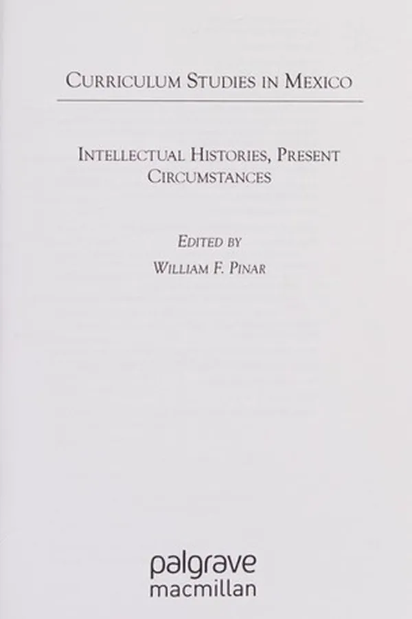 Capa de Curriculum Studies in Mexico