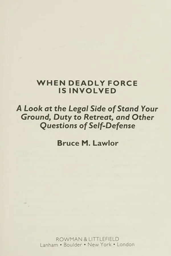 Capa de When deadly force is involved