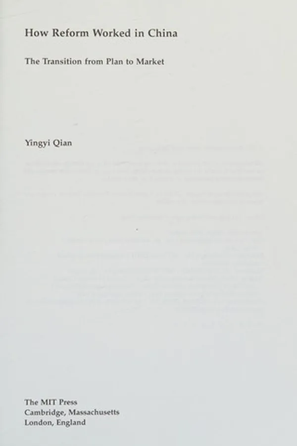 Capa de How reform worked in China